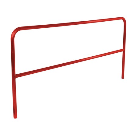 Vestil ALUMINUM PIPE SAFETY RAILING 96IN LONG-RED ADKR-8-RD
